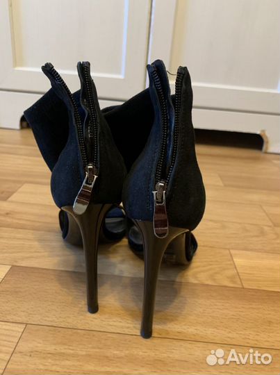 Туфли вечерние женские замша черные 37 размер