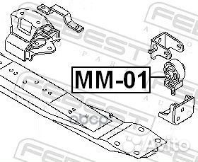 MM-01 подушка раздатки pajero MM-01 Febest