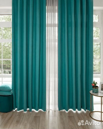 Портьеры рогожка канвас Эдем шторы занавески