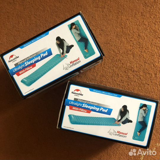 Утепленный туристический коврик Naturehike