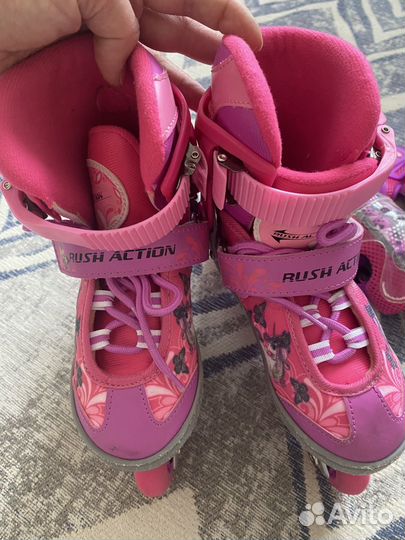 Роликовые коньки раздвижные р-р 26-31