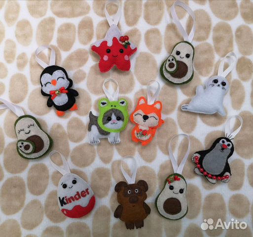 Фетровые игрушки ручной работы