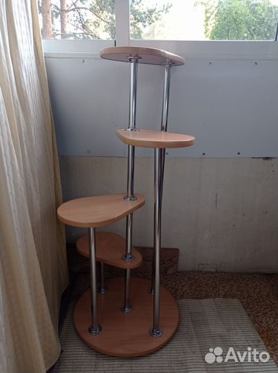 Подставка для цветов напольная деревянная