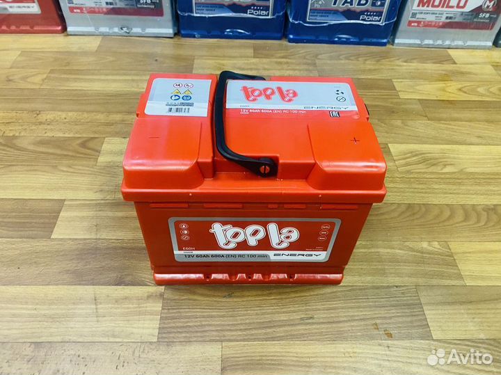 Аккумулятор 60 ампер Topla Словения Гарантия