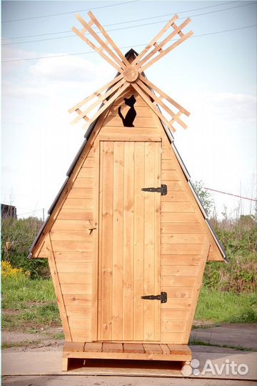 Дачный туалет деревянный SHP793