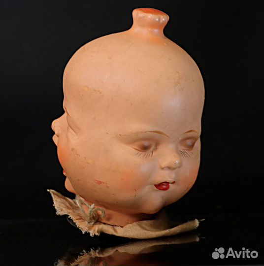 Антикварная головка Трехликой куклы, 19 век