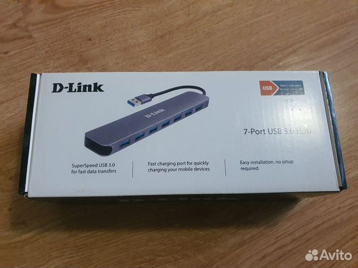 Концентратор USB 3.0 D-Link DUB-1370 / B2A