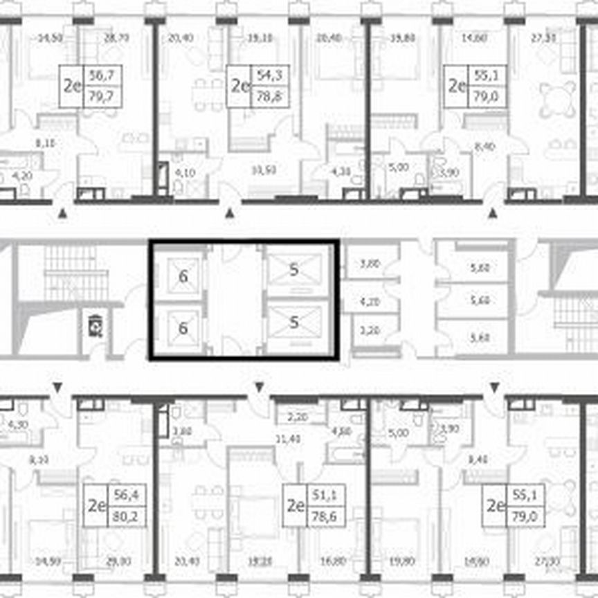 2-к. квартира, 84,2 м², 41/52 эт.