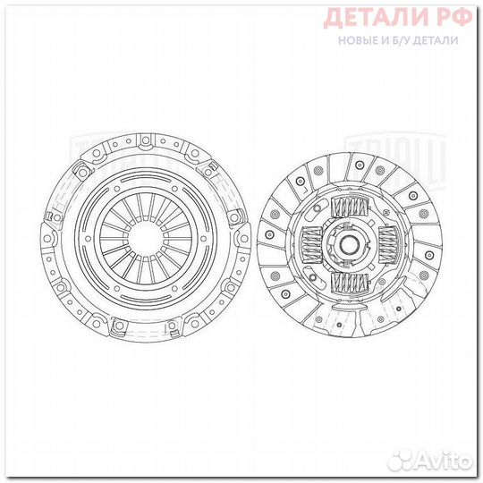 Сцепление в сборе (без муфты) trialli FR0511