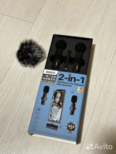 Петличный беспроводной микрофон для iPhone