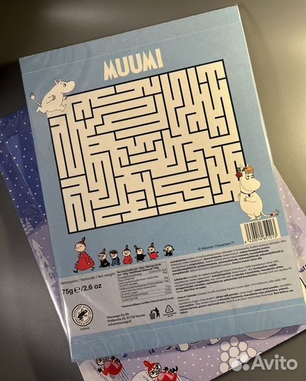 Шоколадный адвент-календарь с Муми-троллями