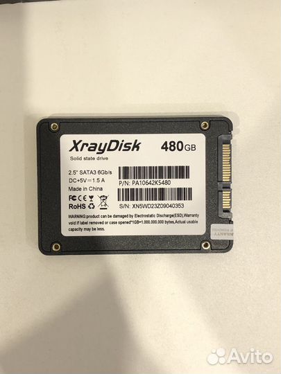 SSD 480gb. XrayDisk