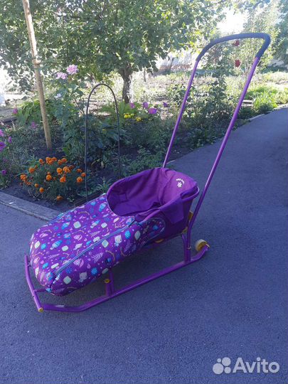 Детские санки с колесами