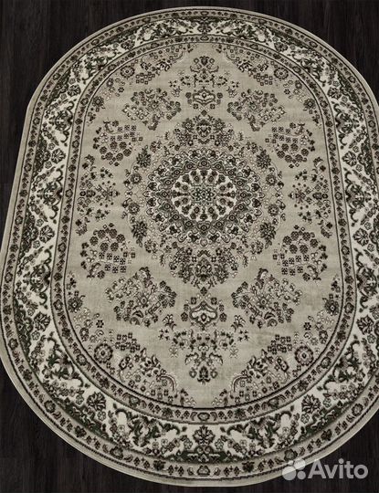 Ковер Merinos Gavana d285 beige Овал 1.8x2.5м