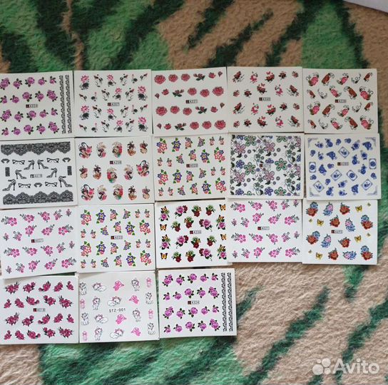 Водные наклейки на ногти