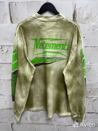 Лонгслив vetements hi speed (тренд 2025)