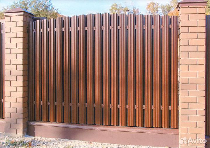 Евроштакетник металлический