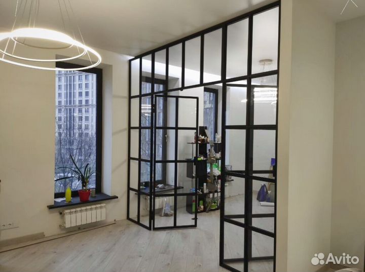 Перегородки в стиле лофт из стали