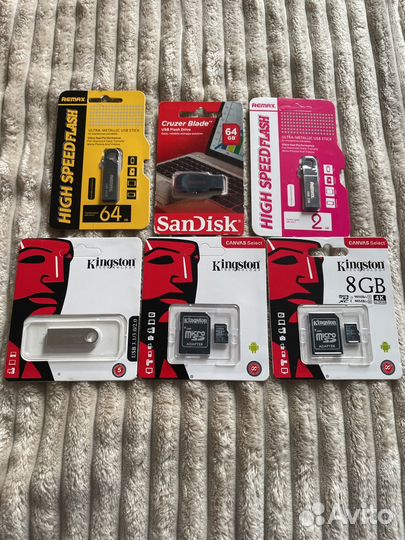 Карта памяти MicroSD usb 128 / 2 /64 8