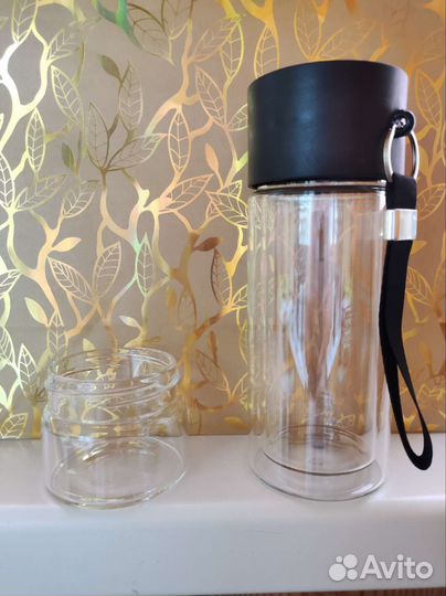 Бутылка чайная с двойным стеклом