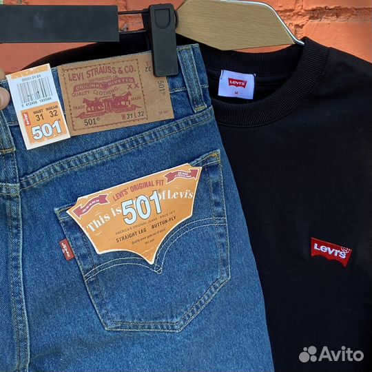 Летний компект футболка + шорты Levis