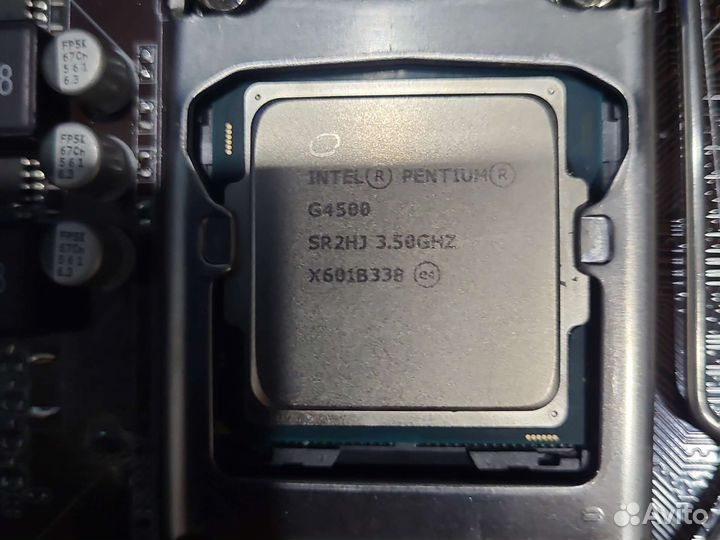 Материнская плата lga 1151v1+G4500