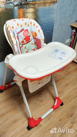 Стульчик для кормления chicco polly