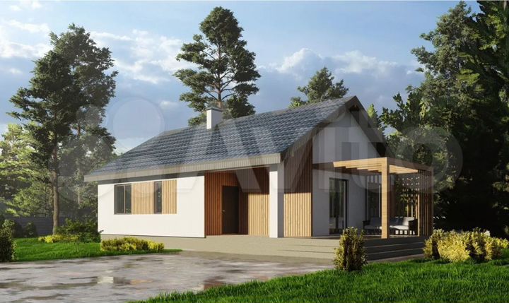 Дом 84 м² на участке 6 сот.