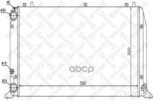 Радиатор системы охлаждения Audi 80 1.6-1.9TDi