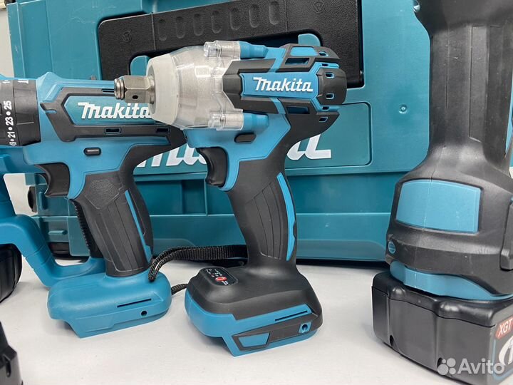 Набор аккумуляторного инструмента makita 4в1