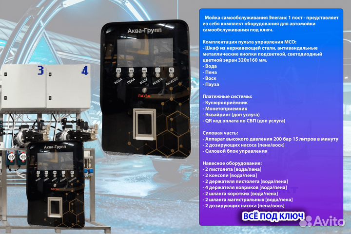 Комплект оборудования для Автомойки Luх 939
