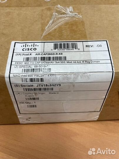 Точка доступа Cisco AIR-CAP2602I-E-K9