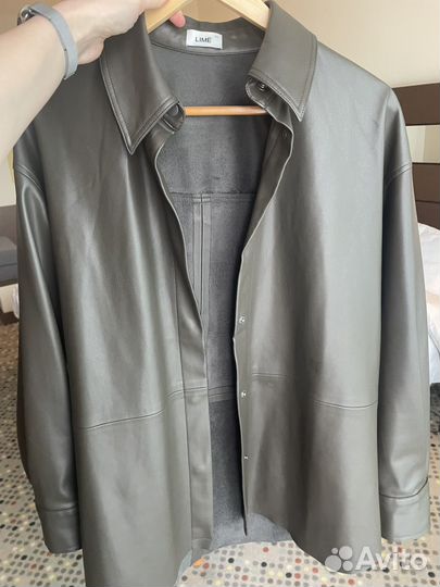 Кожаная рубашка lime