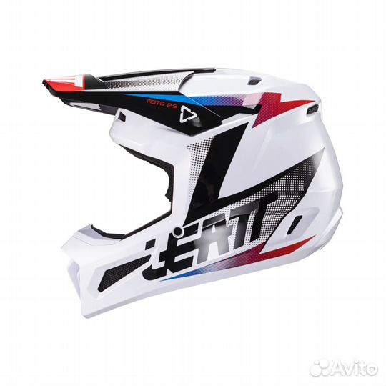 Эндуро Шлем Leatt Moto 2.5 Helmet Black White 2024