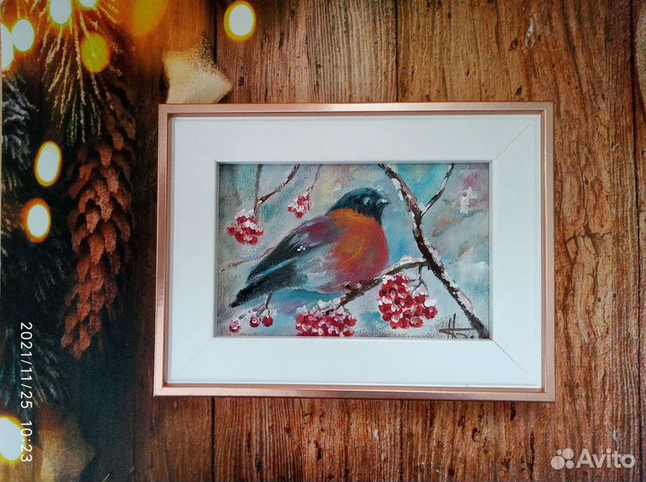 Мини-картины, холст на картоне, масло