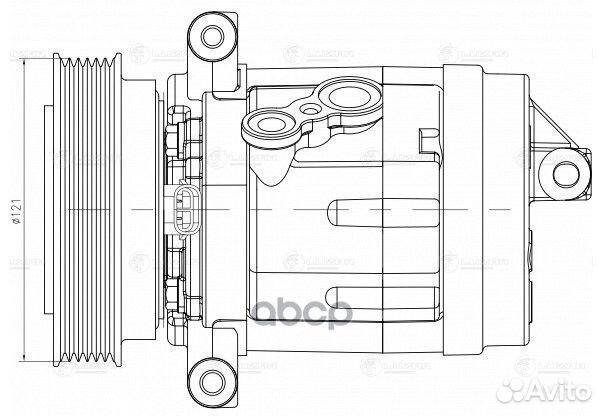 Компрессор кондиционера chevrolet captiva /opel