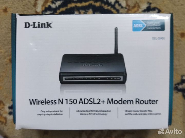 Модем Wireless N150 adsl2-2640U