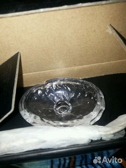 Икорница стеклянная новая