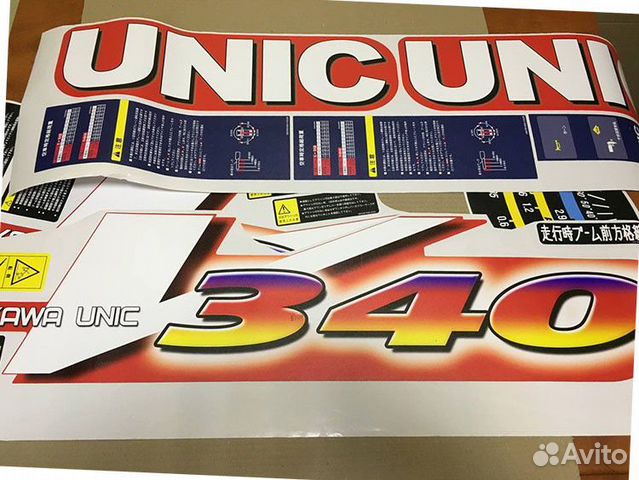 Комплект наклеек для манипулятора unic URV340