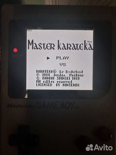 Игра Master Karateka для Game Boy оригинал