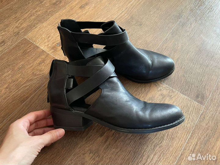 Полуботинки top shop натуральная кожа