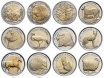 Юбилейные монеты Турции 1960-2022, животные, фао