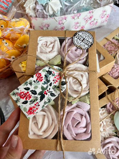 Сладкие букеты из зефира