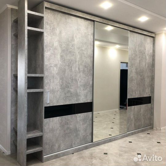 Шкаф купе на заказ Д248 Egger Мрамор Канделла