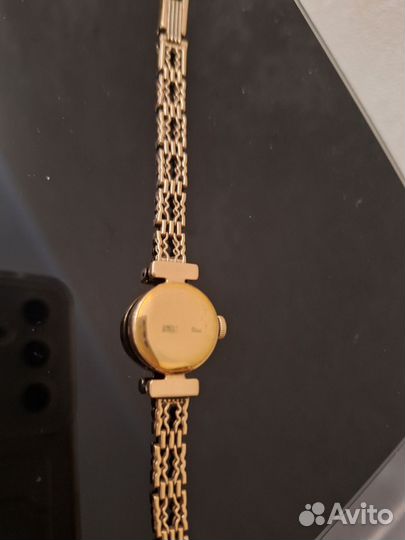 Часы наручные женские чайка СССР, золотые