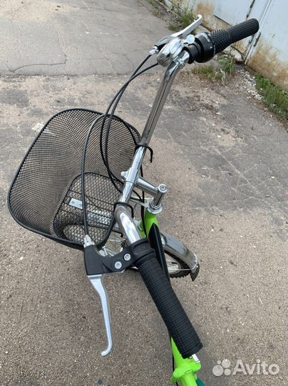 Велосипед складной с корзиной