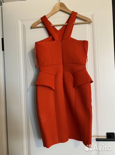 Платье красное 44