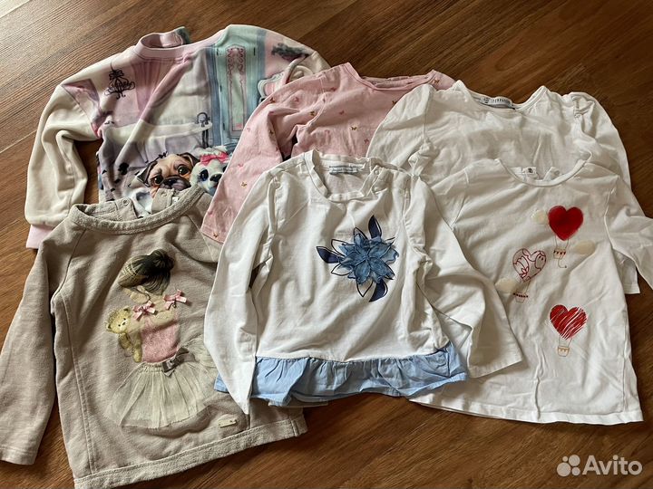 Лонгслив для девочки 98