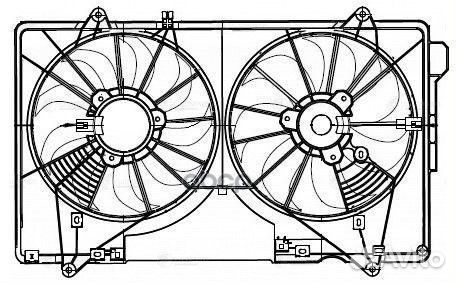 Вентилятор радиатора Mazda CX-5 (12) 2.0i/2.5i