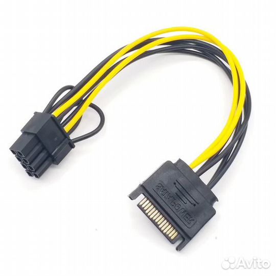 Переходник SATA на PCI-E 8 PIN (6+2)